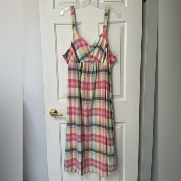 Reitmans Signature Pastel Plaid Sundress with Bow Back 3X - Picture 5 of 14